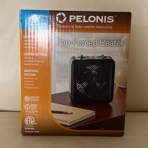 Pelonis Personal Mini Fan Forced Heater 3 Heat Settings-adjustable Thermostat